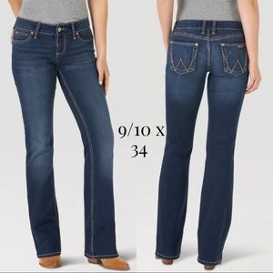 NWOT Wrangler Retro Mae Mid Rise Boot Cut Jeans - Size 9/10 waist 34 length